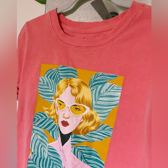 Pink Popart Oversized Graphic Tee - Picture 6 of 10